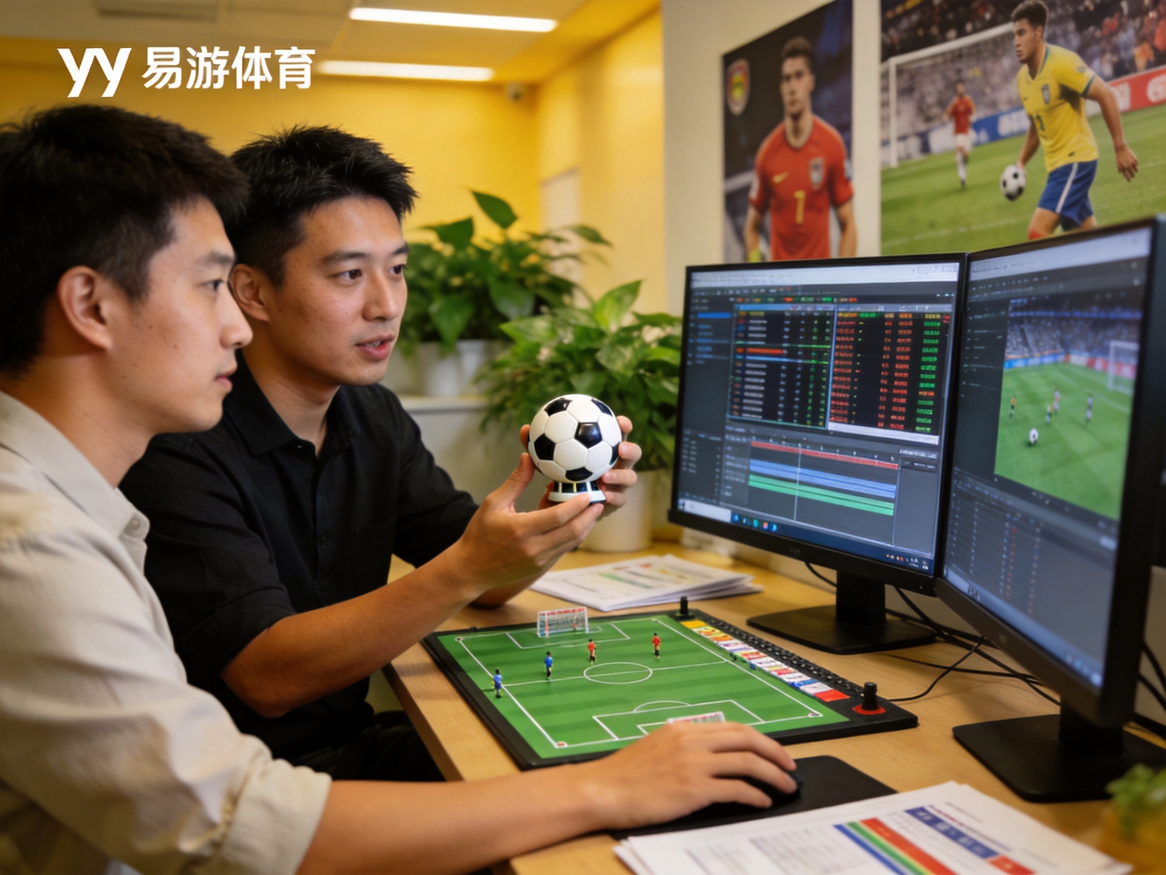 yy易游体育内容团队进行赛事数据分析与专题报道策划工作